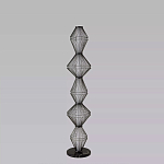 Торшер светодиодный с плетеным металлическим каркасом Metal Interweaving варинант исполнения - 4 | Loft Concept в Новосибирске