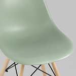 Пластиковый стул на ножках из массива бука Eames Mint варинант исполнения - 7 | Loft Concept в Новосибирске