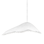 Подвесной светильник с асимметричным волнообразным абажуром и фактурной бахромой по краю Tactile Line варинант исполнения - 1 | Loft Concept в Новосибирске