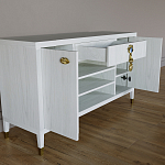 Комод-буфет Elsa Dreams White с открытыми полками   варинант исполнения - 6 | Loft Concept в Новосибирске