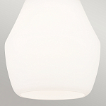 Подвесной светильник каплевидной формы с комбинированным плафоном из стали и белого матового стекла Kichler варинант исполнения - 5 | Loft Concept в Новосибирске