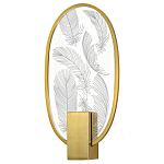 Бра с гравировкой на акриловом плафоне Gravyura Bronze варинант исполнения - 1 | Loft Concept в Новосибирске