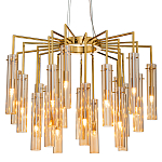 Люстра со стеклянными цилиндрическими плафонами Luminous Cylinders Amber варинант исполнения - 3 | Loft Concept в Новосибирске