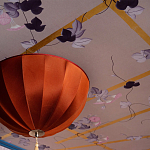 Обои ручная роспись Morning Glory Original colourway on shot slub silk варинант исполнения - 2 | Loft Concept в Новосибирске