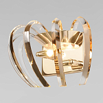 Бра золотого цвета с изогнутыми хрустальными элементами Radiant Ribbons варинант исполнения - 2 | Loft Concept в Новосибирске