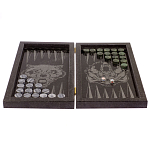 Подарочные нарды из натурального камня с гравировкой Backgammon from Stone варинант исполнения - 2 | Loft Concept в Новосибирске