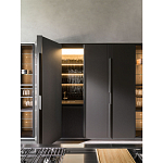 Кухонный гарнитур из дерева и камня с раздвижными дверцами OPERATING COLUMN 2.0 Dada Engenereed Kitchen варинант исполнения - 7 | Loft Concept в Новосибирске