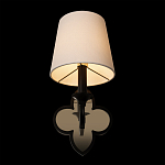 Бра с белым текстильным абажуром и фигурным основанием с зеркальной вставкой Vitorino варинант исполнения - 11 | Loft Concept в Новосибирске