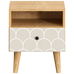 Прикроватная тумба с изображением на ящике Elise Nightstand варинант исполнения - 6 | Loft Concept в Новосибирске