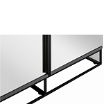 Двухдверный шкаф с зеркальными дверцами Strict Lines варинант исполнения - 3 | Loft Concept в Новосибирске