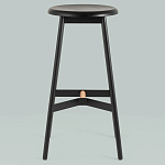 Черный барный стул Knopper варинант исполнения - 3 | Loft Concept в Новосибирске