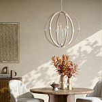 Подвесной светильник из дерева в форме сферы Eco Light варинант исполнения - 4 | Loft Concept в Новосибирске