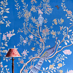 Обои ручная роспись Houghton Canton Blue варинант исполнения - 6 | Loft Concept в Новосибирске