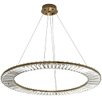 Кольцевая люстра с хрустальным декором Maude Crystal Chandelier варинант исполнения - 4 | Loft Concept в Новосибирске