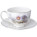 Чайный сервиз из фарфора с рисунком цветов на 6 персон 14 предметов Garden Whisper Porcelain Set  варинант исполнения - 3 | Loft Concept в Новосибирске