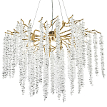 Люстра с декором в виде ветвей с хрустальными подвесками Fairytree Gold Crystal Chandelier 8 варинант исполнения - 1 | Loft Concept в Новосибирске