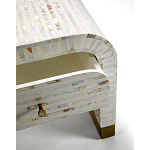 Тумбочка прикроватная Amo Bone Inlay Bedside Almond варинант исполнения - 2 | Loft Concept в Новосибирске