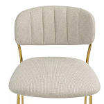 Стул барный широкой полукруглой спинкой на золотистых ножках Chair Smooth Shapes варинант исполнения - 4 | Loft Concept в Новосибирске