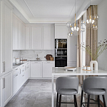 Люстра подвесная 3 лампы с прозрачными стеклянными шарами и золотыми деталями Giopato & Coombes варинант исполнения - 5 | Loft Concept в Новосибирске