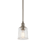 Подвесной светильник со стеклянным плафоном в форме колокола с эффектом пузырьков Kichler варинант исполнения - 1 | Loft Concept в Новосибирске
