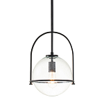 Подвесной светильник с прозрачным плафоном в форме шара в арочной подвеске Hinkley варинант исполнения - 1 | Loft Concept в Новосибирске