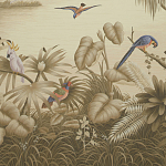 Обои ручная роспись Le Brésil Amarelo Sepia варинант исполнения - 1 | Loft Concept в Новосибирске