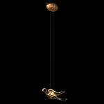 Подвесной светильник с прозрачной стеклянной птичкой Serip Voa варинант исполнения - 3 | Loft Concept в Новосибирске