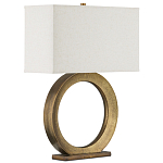 Настольная лампа с корпусом в форме кольца и прямоугольным абажуром French Ring варинант исполнения - 6 | Loft Concept в Новосибирске