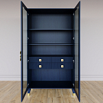 Дизайнерский шкаф витрина Elsa Dreams Blue с 4-мя ящиками варинант исполнения - 5 | Loft Concept в Новосибирске