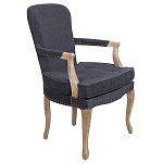 Кресло Aubrey Classical Armchair dark grey velour варинант исполнения - 1 | Loft Concept в Новосибирске