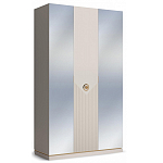 Шкаф трёхдверный с 2-мя зеркальными дверками Satin Furniture варинант исполнения - 1 | Loft Concept в Новосибирске