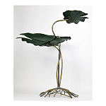 Столик приставной с тремя столешницами Тропические листья Tropical Forest gold варинант исполнения - 4 | Loft Concept в Новосибирске