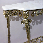 Консоль бронзовая с мраморной столешницей Bronze De Console варинант исполнения - 2 | Loft Concept в Новосибирске