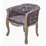 Кресло низкое в стиле прованс Louis French Armchair brown варинант исполнения - 1 | Loft Concept в Новосибирске