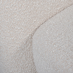 Кресло без подлокотников с обивкой из белой ткани букле Pacification варинант исполнения - 5 | Loft Concept в Новосибирске