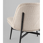 Кресло лаунж Tail молочный варинант исполнения - 3 | Loft Concept в Новосибирске