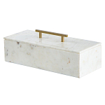 Шкатулка из белого мрамора Save Time варинант исполнения - 1 | Loft Concept в Новосибирске
