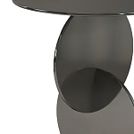 Дизайнерский журнальный стол с основанием из круглых элементов Lirod варинант исполнения - 1 | Loft Concept в Новосибирске