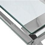 Стол письменный с прозрачной столешницей Corporate Identity варинант исполнения - 2 | Loft Concept в Новосибирске