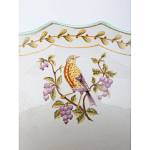 Ваза из голубого фарфора с рисунком птиц и цветов и декоративными элементами Blue Garden варинант исполнения - 5 | Loft Concept в Новосибирске