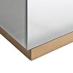 Столик журнальный зеркальный с золотым декором Gold Painted Mirror Table варинант исполнения - 2 | Loft Concept в Новосибирске