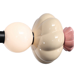 Подвесной светильник линейный с керамическими элементами 24W LED Fragrant Light варинант исполнения - 6 | Loft Concept в Новосибирске