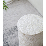 Приставной столик с рисунком из раковин устриц Bone Inlay варинант исполнения - 7 | Loft Concept в Новосибирске