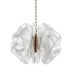 Люстра с крупными рельефным декором в виде лепестков 60 см Ethereal Bloom варинант исполнения - 1 | Loft Concept в Новосибирске