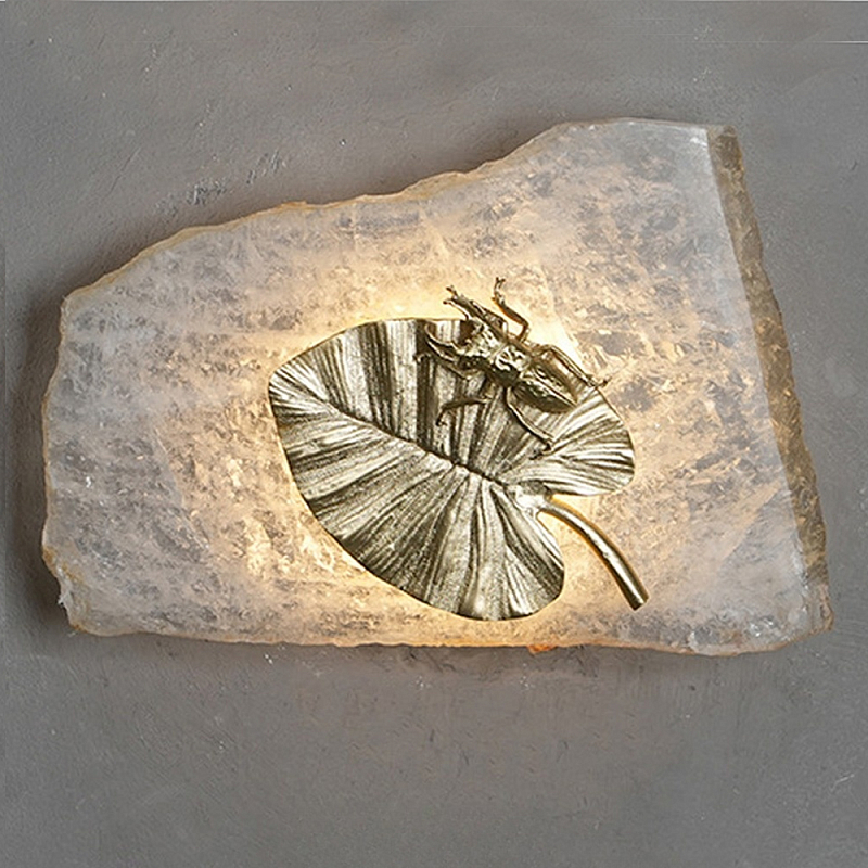 Бра Декоративный лист Glacial Fragment Медь Прозрачный Бра Декоративный лист Glacial Fragment Медь Прозрачный в Новосибирске | Loft Concept