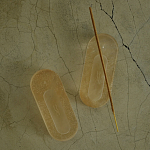 Подставка под благовония из эпоксидной смолы шампань Epoxy Resin Flowers Incense Oval Stand Champagne варинант исполнения - 2 | Loft Concept в Новосибирске