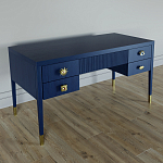 Письменный стол с 4-мя ящиками Elsa Dreams Blue варинант исполнения - 1 | Loft Concept в Новосибирске