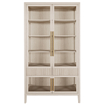 Витрина Primo со стеклянными фасадами и 2 ящиками Светлый дуб варинант исполнения - 7 | Loft Concept в Новосибирске