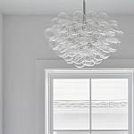 Люстра круглая со стеклянными шарами Airy Chandelier варинант исполнения - 4 | Loft Concept в Новосибирске