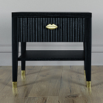 Прикроватная тумбочка с ящиком Elsa Dreams Black варинант исполнения - 5 | Loft Concept в Новосибирске